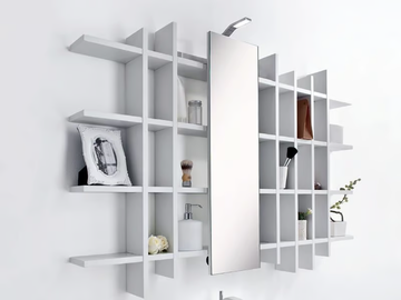 METROPOLIS 06 - Wall-mounted wooden vanity unit by LASA IDEA - view 3